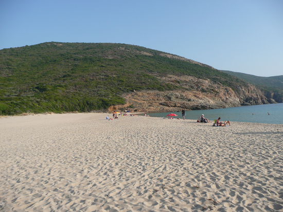 Der Strand bei Piana - direkt beim Campingplatz