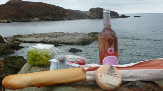 Korsischer Käse - meist nur in der Natur genießbar (duftet stark), aber unglaublich lecker.