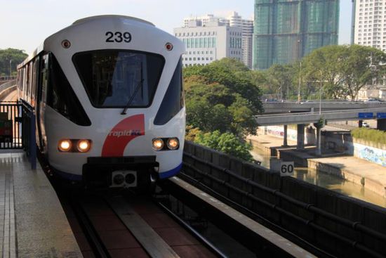 Monorail / Skytrain von Kuala Lumpur