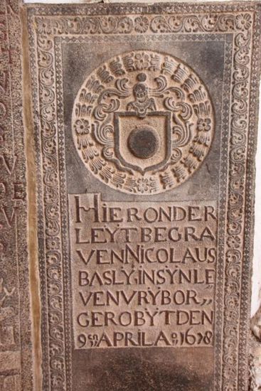 Holländischer Grabstein in Melakka