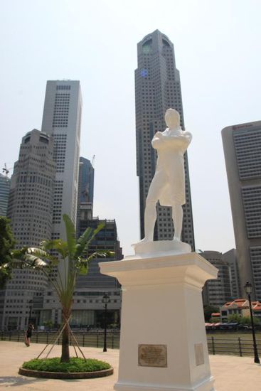 Der Stadtgründer Sir Raffles