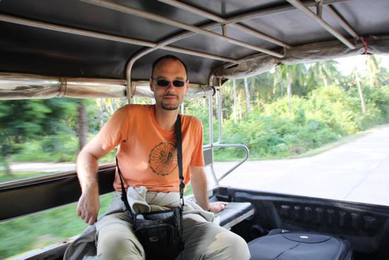 Marco auf nem typischen Sangthaew