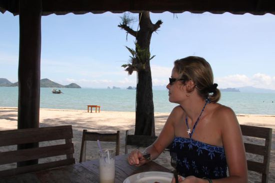 ... und dazu einen erfrischender Banana-Shake.