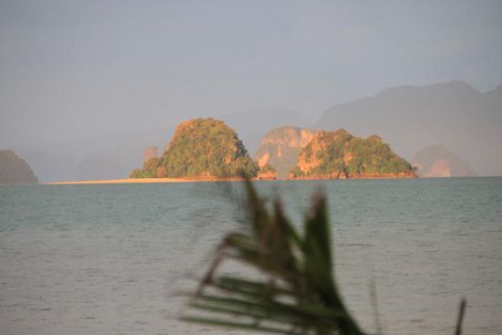 Beinahe so etwas wie Alpenglühen.