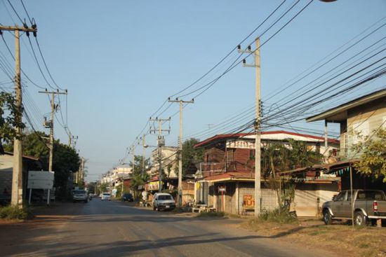 Dörfliche Idylle bei Tha Bo.