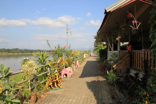 Uferpromenade in Chiang Khan