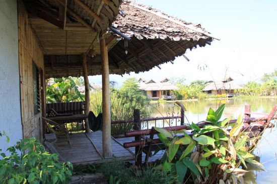 Unsere Terrasse am See