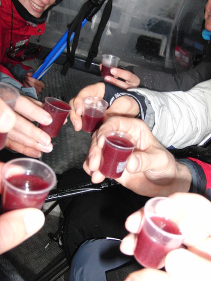 ...und der obligatorische Gondel-Schnaps 