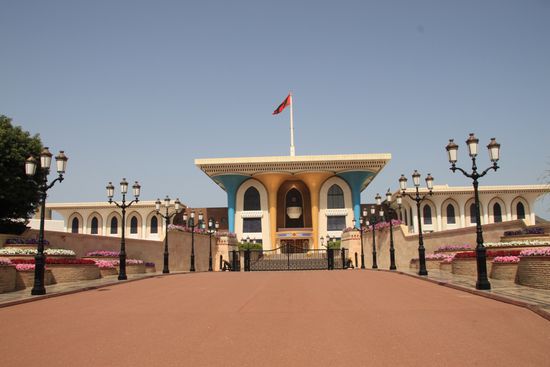 Der Palast vom Sultan von Oman