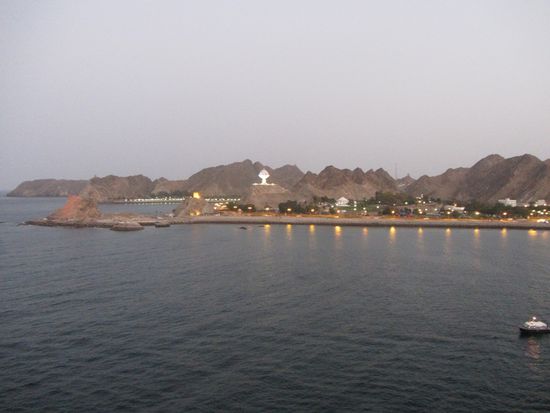 Beim Auslaufen kam romantische Stimmung auf...