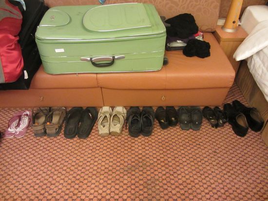 Haben wir zu viele Schuhe mit?!?