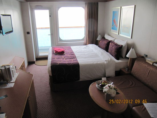 Da unsere Kabine nie so aufgeräumt aussah, hier ein Bild der Nachbarkabine 