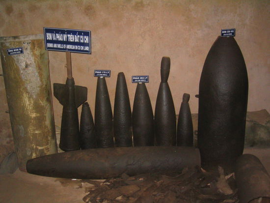 Bomben aus dem Vietnam Krieg.