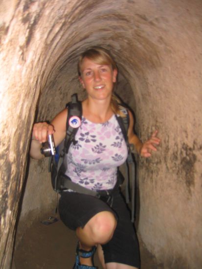 Für Katharina waren die Tunnel kein Problem.