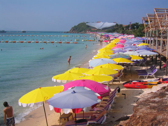 Die Schirme sind das Russenversteck