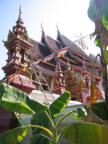 Einer von vielen Tempel in Chiang Mai.