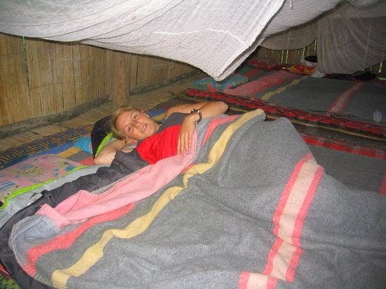 Hier geht es Katharina schon wieder viel besser und sie hat sich an diesem Tag tapfer geschlagen.