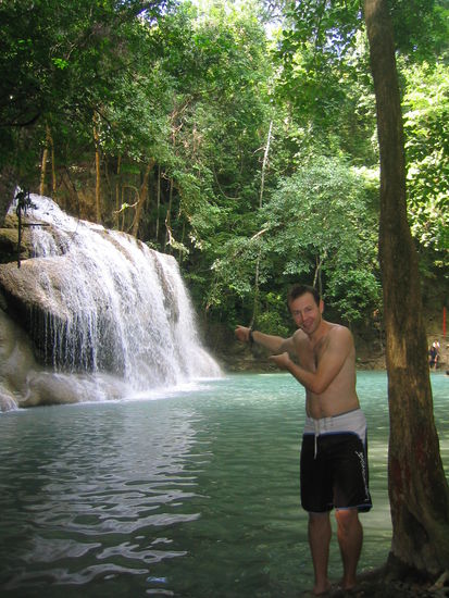 Gleich nimmt Peter eine Dusche