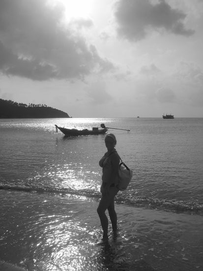 Hier sieht man gar nicht, wie braun Katharina eigentlich schon ist.