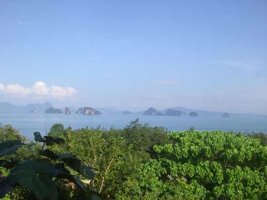 Aussicht von unserem Bungalow
