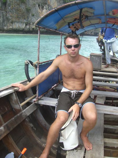 Das Wetter ist voll sch... und mir gefaellt es in Phi Phi gar nicht!