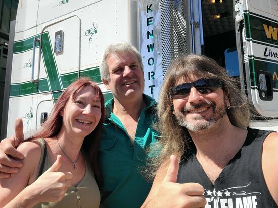 Danke, dass ich in die Fahrerkabine klettern durfte.