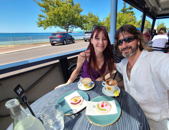 Pause im Del Giorno's Cafe + Restaurant in Port Lincoln