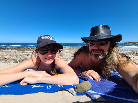 Kurz die Sonne genissen und ab geht's Richtung Iron Knob