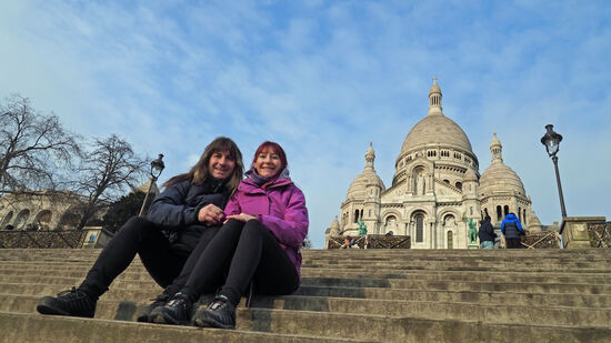 Die einzigen Sonnenstrahlen die wir in Paris erhaschen konnten.