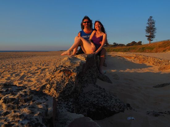 Übernachtung auf einem 24h-Parkplatz am Backbeach in Bunbury