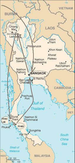 BKK - Chiang Mai - Khao Lak-Krabi - BKK