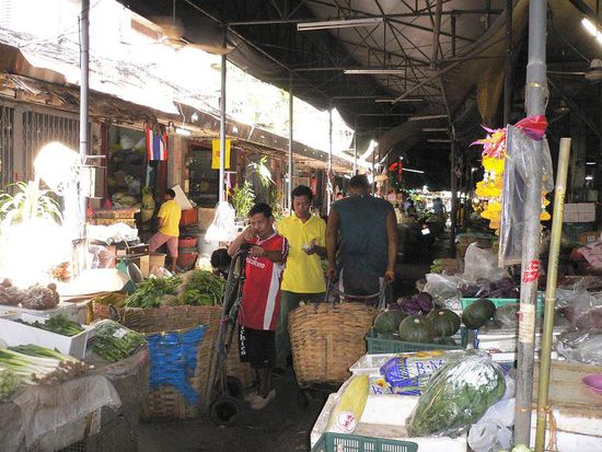 Flower und Gemusemarkt
