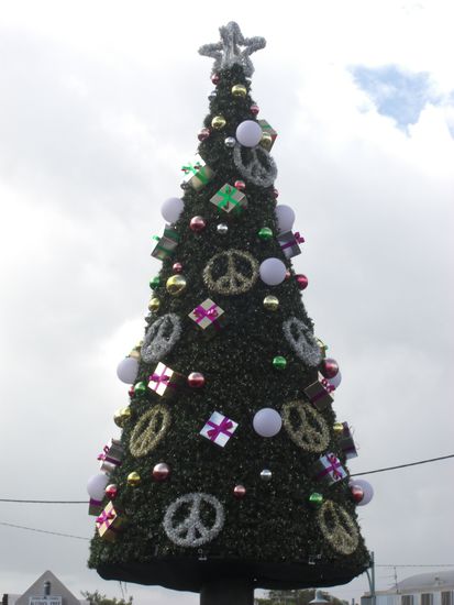 So ziehmlich das einzig weihnachtliche hier in Byron Bay