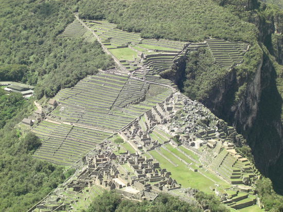 Blick von oben (schon bei Sonnenschein)