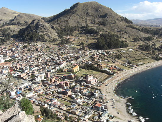 Blick von oben auf Copacabana