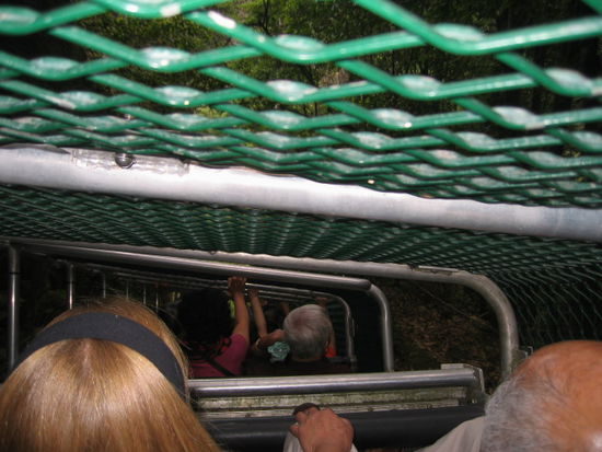 in der Railway... puh da gings steil runter!