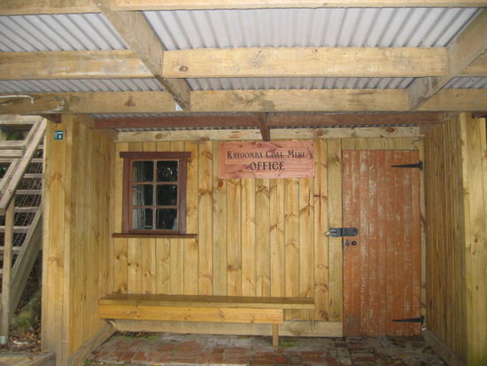 ein nachgebautes Kohleminenbuero