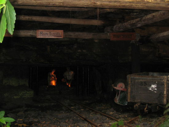 der Haupttunnel (leider ging in dem Moment das Licht aus)