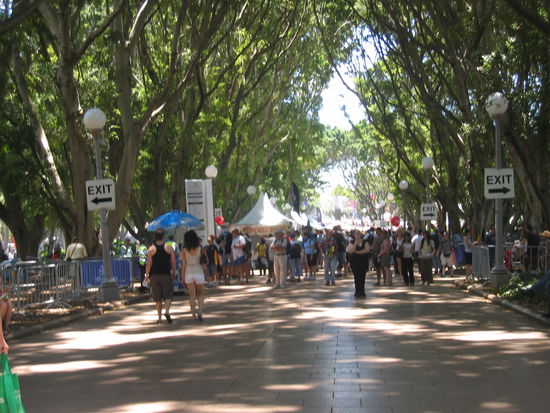Essenstaende im Hyde-Park