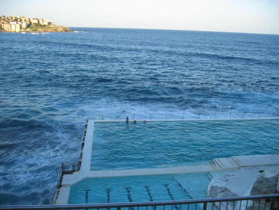 das 50 Meter Becken neben dem Meer am Bondi Beach