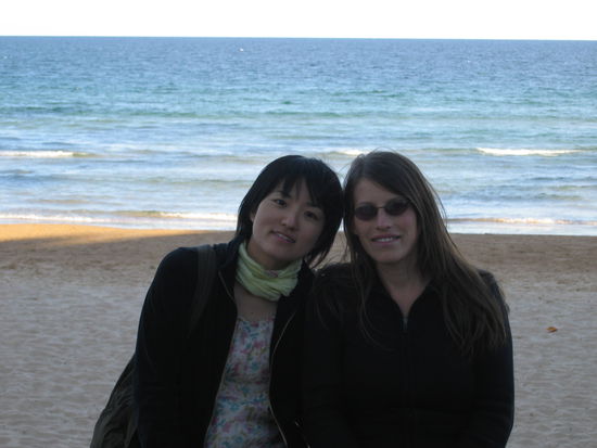 Ayako und ich am Manly Beach
