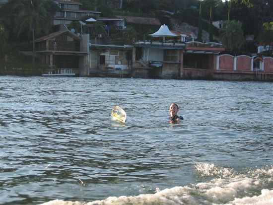Anita wartet auf den Start.