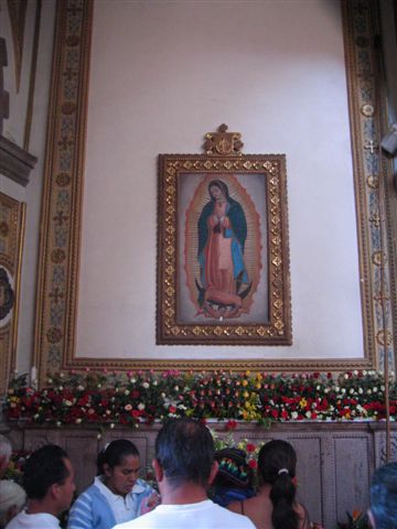 Das Marienbild in einer Kirche von Cuernavaca.