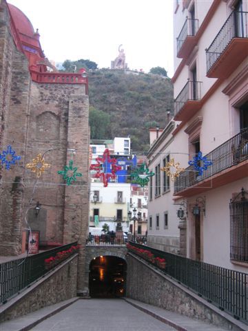 In Ganajuato hat es viele Tunnels. Aus diesem Grund ist der grösste Teil der Altstadt "autofrei".
