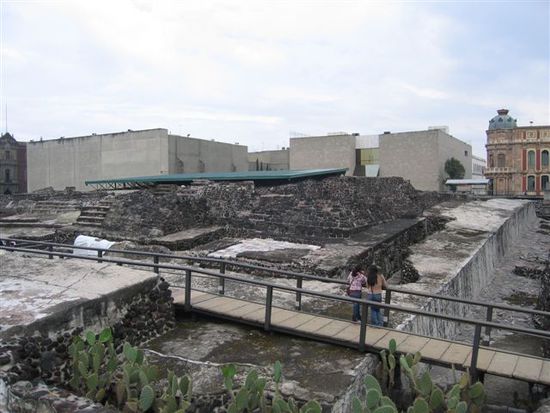Die alten Azteken Tempel.
