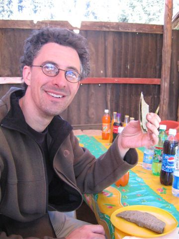 Das verdiente Mittagessen nach der Schmetterlings - Tour.