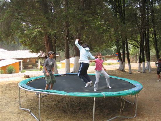 Die Kinder konnten sich in der Freizeit austoben...