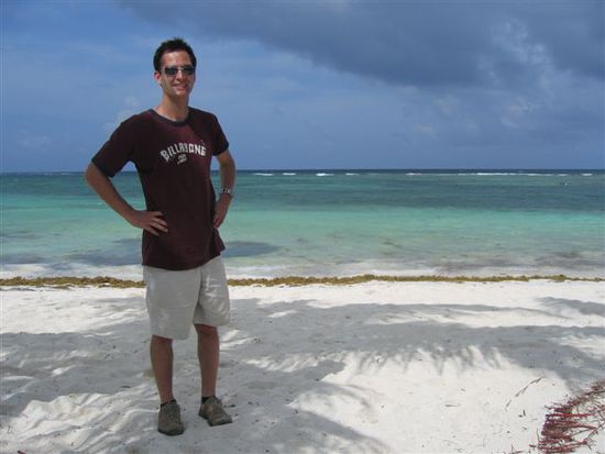 Reto am Strand von Mahahual.