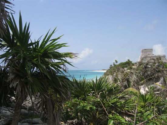 Tulum ist einer der meist besuchten Ruinen von Mexiko.