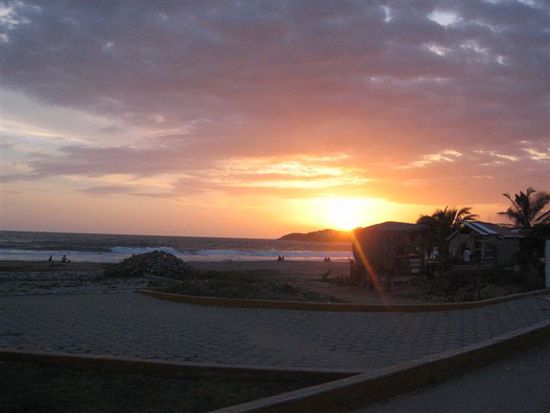 Sonnenuntergang in Puerto Escondido.